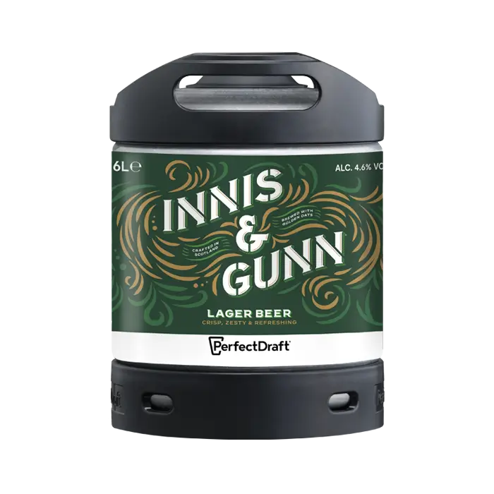PerfectDraft Innis & Gunn Lager Beer 6L Keg 1 PerfectDraft Innis & Gunn Lager Beer 6L Keg