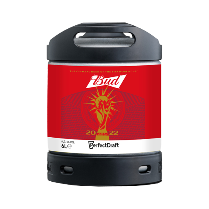 PerfectDraft Budweiser World Cup 2022 6L Keg 1 PerfectDraft Budweiser World Cup 2022 6L Keg