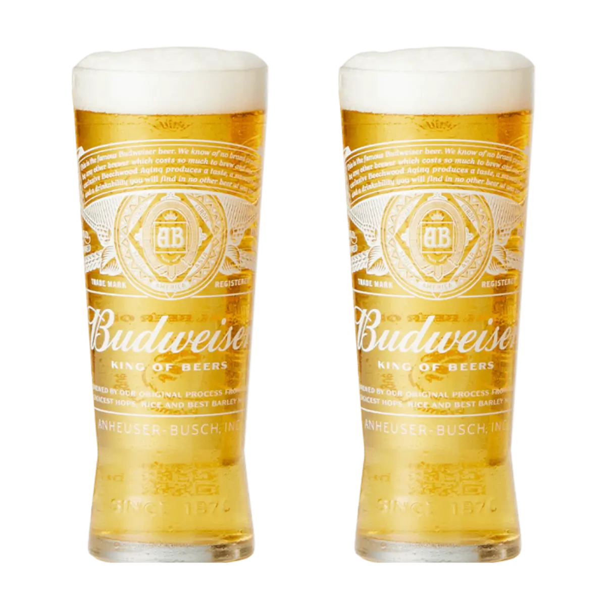 Budweiser Pint Glass Pack (2 Glasses)
