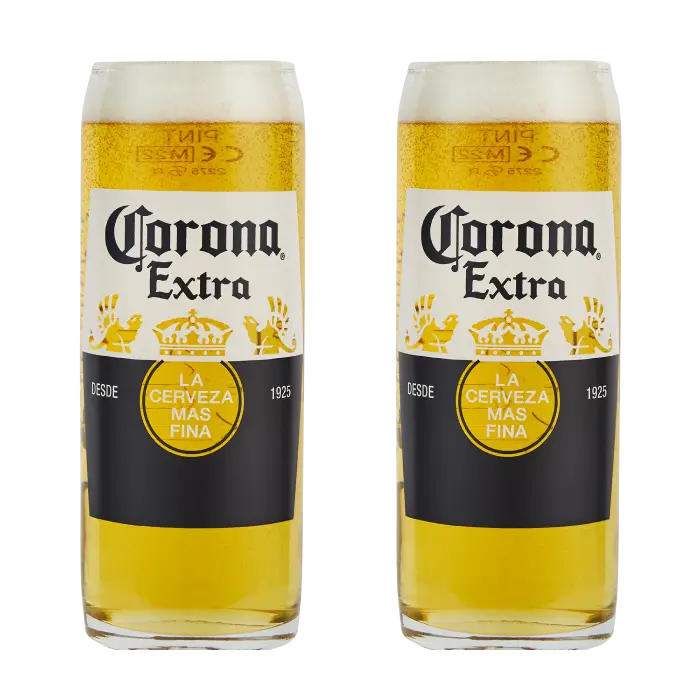 Corona Pint Glass Pack (2 Glasses)