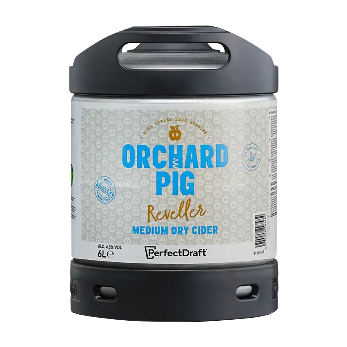Short Date Orchard Pig Reveller Cider 6L Keg BBE June 2023 1 Short Date Orchard Pig Reveller Cider 6L Keg BBE June 2023