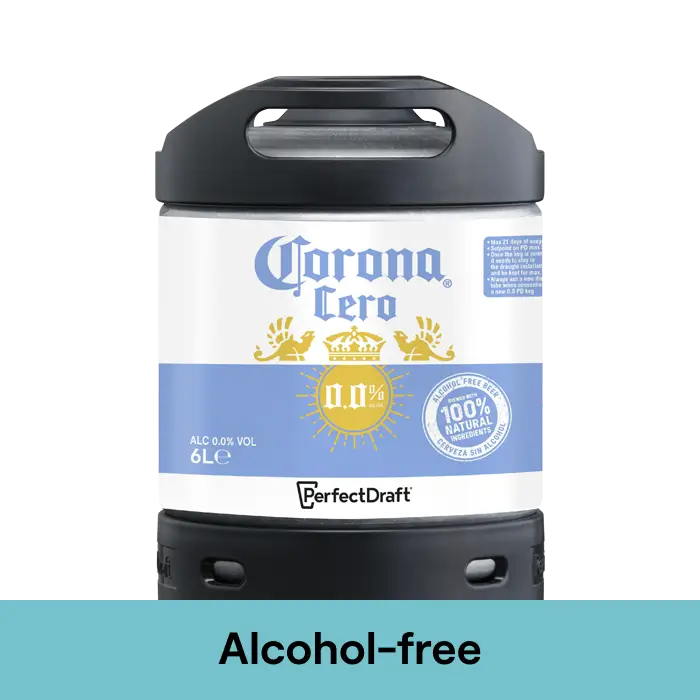 Short Date Corona Cero (0.0% abv) 6L Keg BBE June 2025 1 Short Date Corona Cero (0.0% abv) 6L Keg BBE June 2025