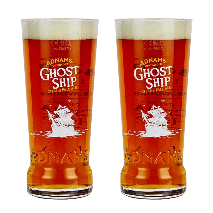 Adnams Ghost Ship Pint Glass Pack (2 Glasses)