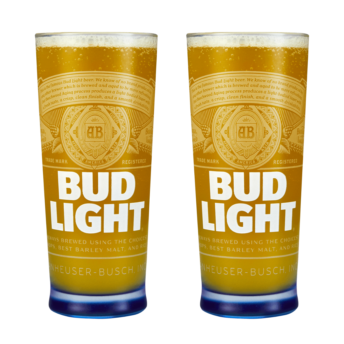 Bud Light Pint Glass Pack (2 Glasses)