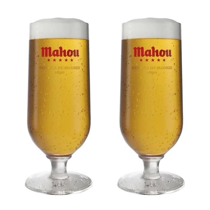 Mahou Half Pint Glass Pack (2 Glasses) 1 Mahou Half Pint Glass Pack (2 Glasses)