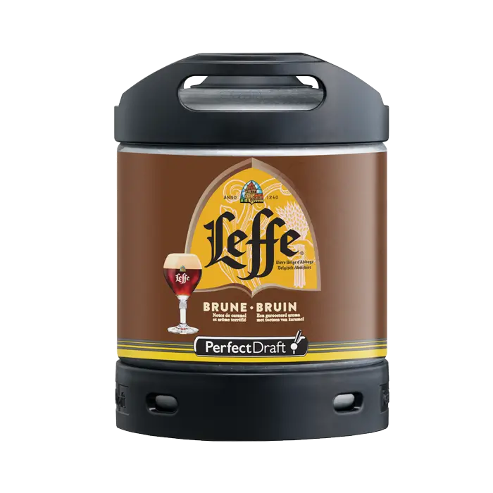 Short Date Leffe Brune 6L KegBBE August 2024