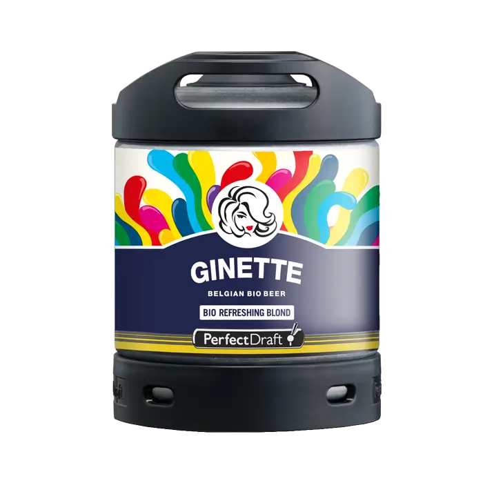 PerfectDraft Ginette Bio Refreshing Blonde 6L Keg 1 PerfectDraft Ginette Bio Refreshing Blonde 6L Keg